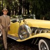 DiCaprio's Gatsby walks around his car like a sir